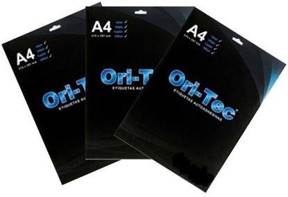 Foto de Etiquetas A4 Oritec (precio por hoja)