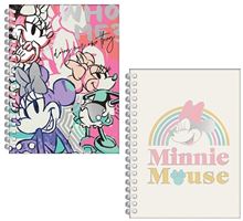 Foto de Cuaderno espiralado 16x21 tapa dura 80 hojas rayadas Mooving Minnie