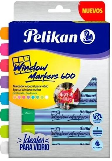 Foto de Marcadores para vidrio Pelikan x8