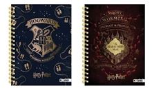 Foto de Cuaderno espiralado 16X21 tapa dura 80 hojas rayadas Mooving Harry Potter