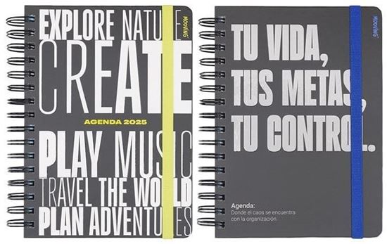 Foto de Agenda 15x21 diaria Mooving con espiral Urban