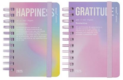 Foto de Agenda 10x15 diaria Mooving con espiral Pastel