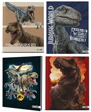 Foto de Cuaderno 19.5x24 tapa dura 48 hojas rayadas Mooving Jurassic World