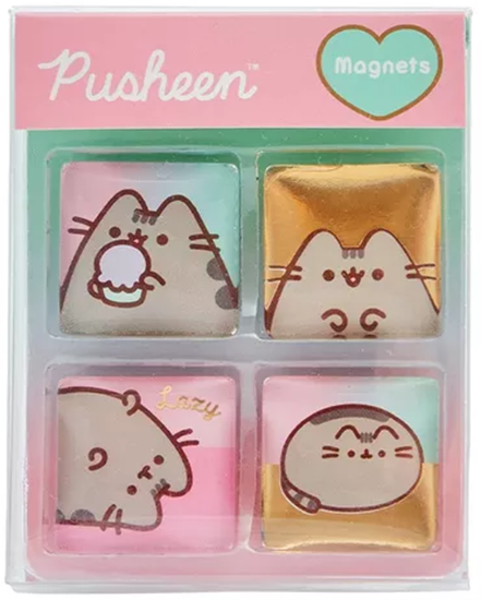 Foto de Imán vidrio x4 Mooving Pusheen