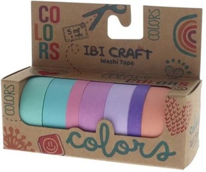 Foto de Washi tape Ibi Craft x7 pastel