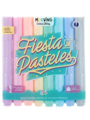 Foto de Resaltadores Mooving pastel x8