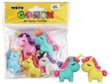 Foto de Goma lápiz Wero 3D x5 unicornio